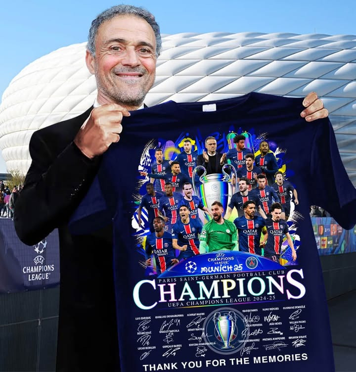 Paris Saint-Germain 2024-2025 UEFA Champions League Shirt Thank You For The Memories Gifts