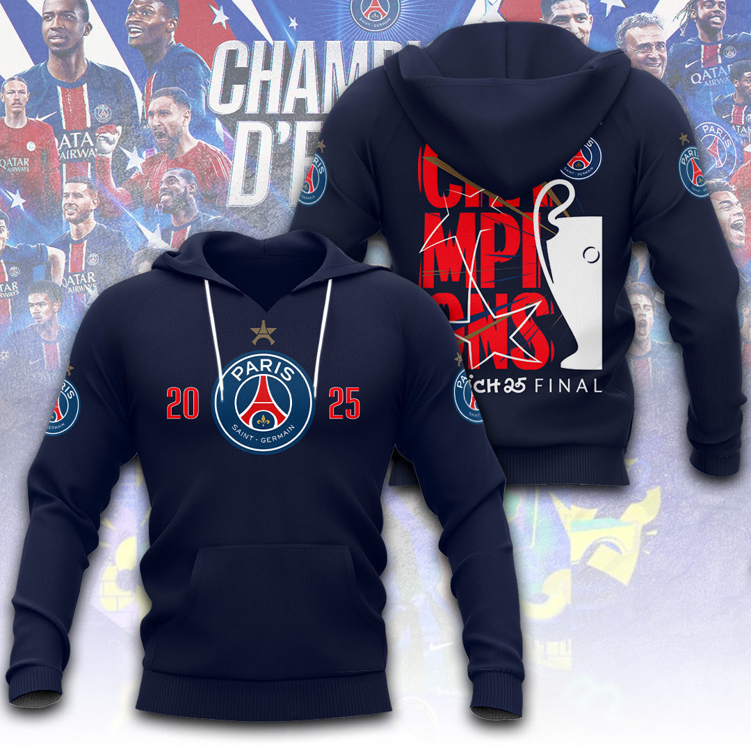 Paris Saint-Germain 3D Hoodie Gifts For The Soccers Enthusiast