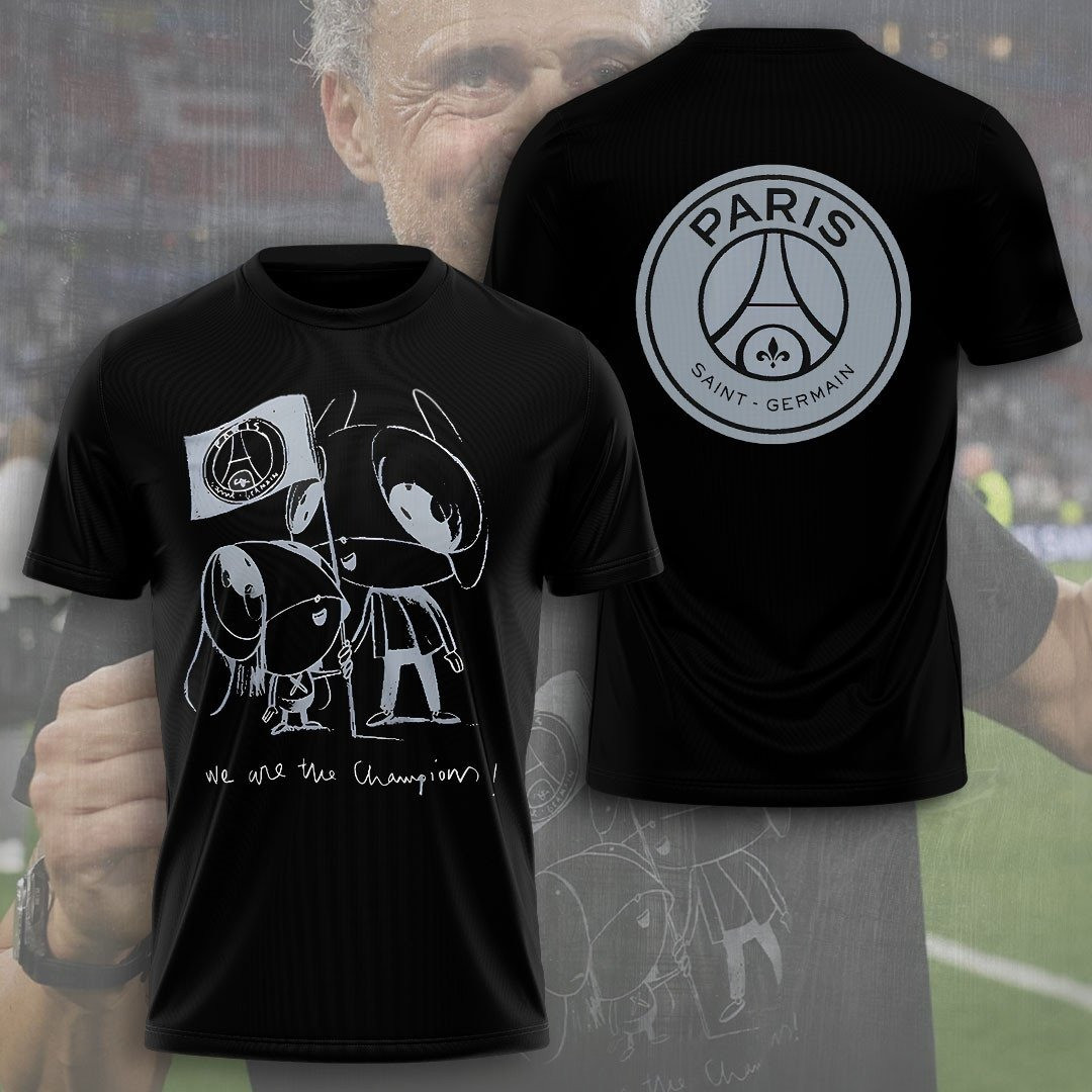 Paris Saint-Germain We Are The Champion T-Shirt Best Gifts For Football Fans