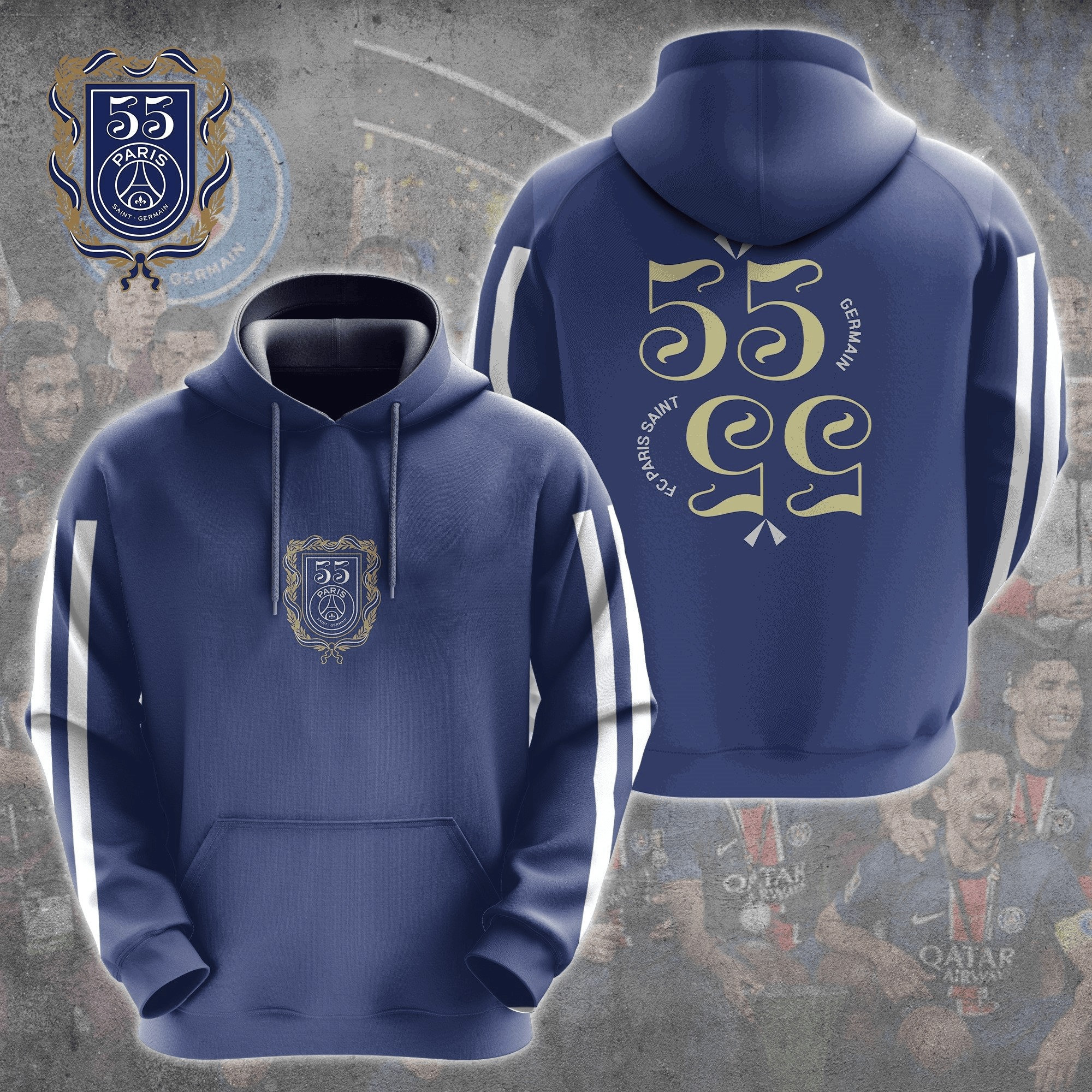 Parisiens And Champions League 55 Germany 2025 Hoodie Gifts For Brother
