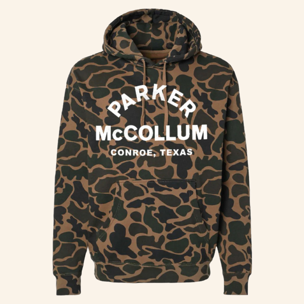 Parker McCollum Merch Arch Text Camo Hoodie Cool Gifts For Music Lovers