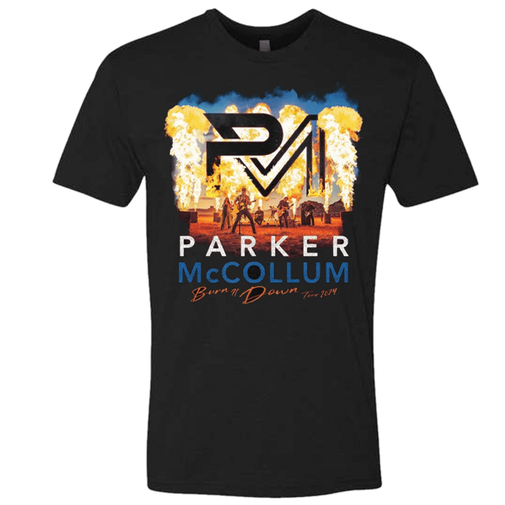 Parker Mccollum Merch Burn It Down Tour 2024 T-Shirt Good Father's Day Presents Parker Mccollum Merch Burn It Down Tour 2024 T-Shirt Good Father's Day Presents
