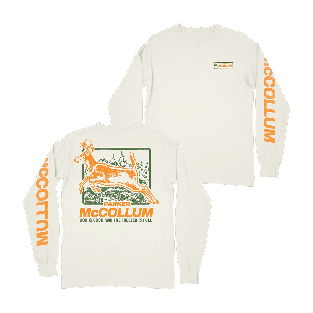 Parker McCollum Merch Deer Long Sleeve Shirt God Is Good And The Freezer Is Full Fan Apparel