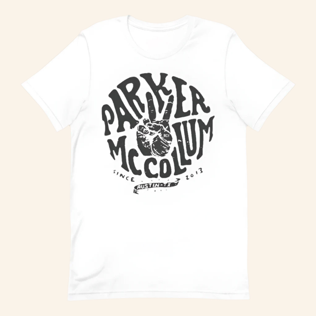 Parker McCollum Merch Peace Sign T-Shirt Presents For Music Lovers