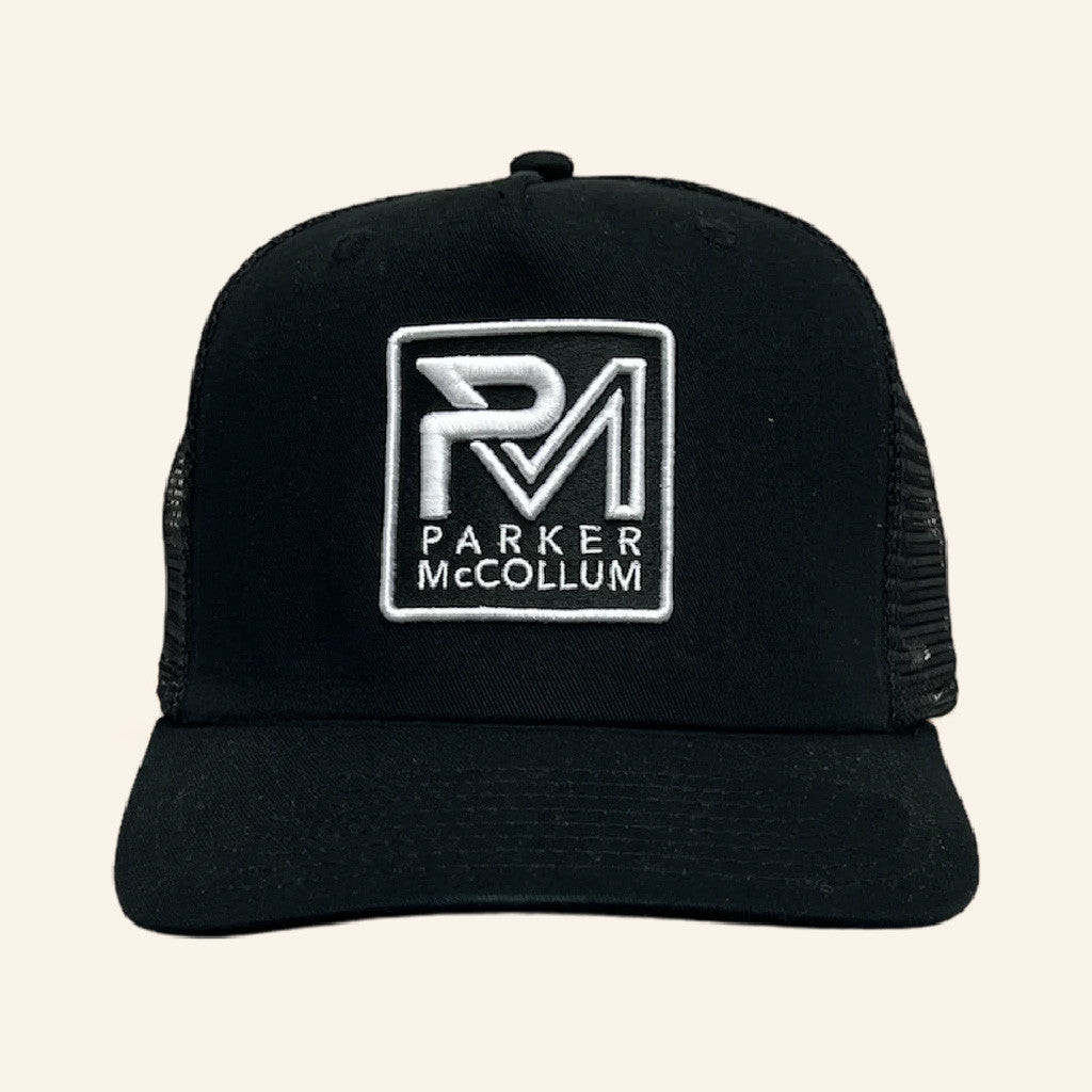 Parker McCollum Merch Tour 2025 Black Rope Logo Trucker Hat Embroidered Him Gifts Parker McCollum Merch Tour 2025 Black Rope Logo Trucker Hat Embroidered Him Gifts