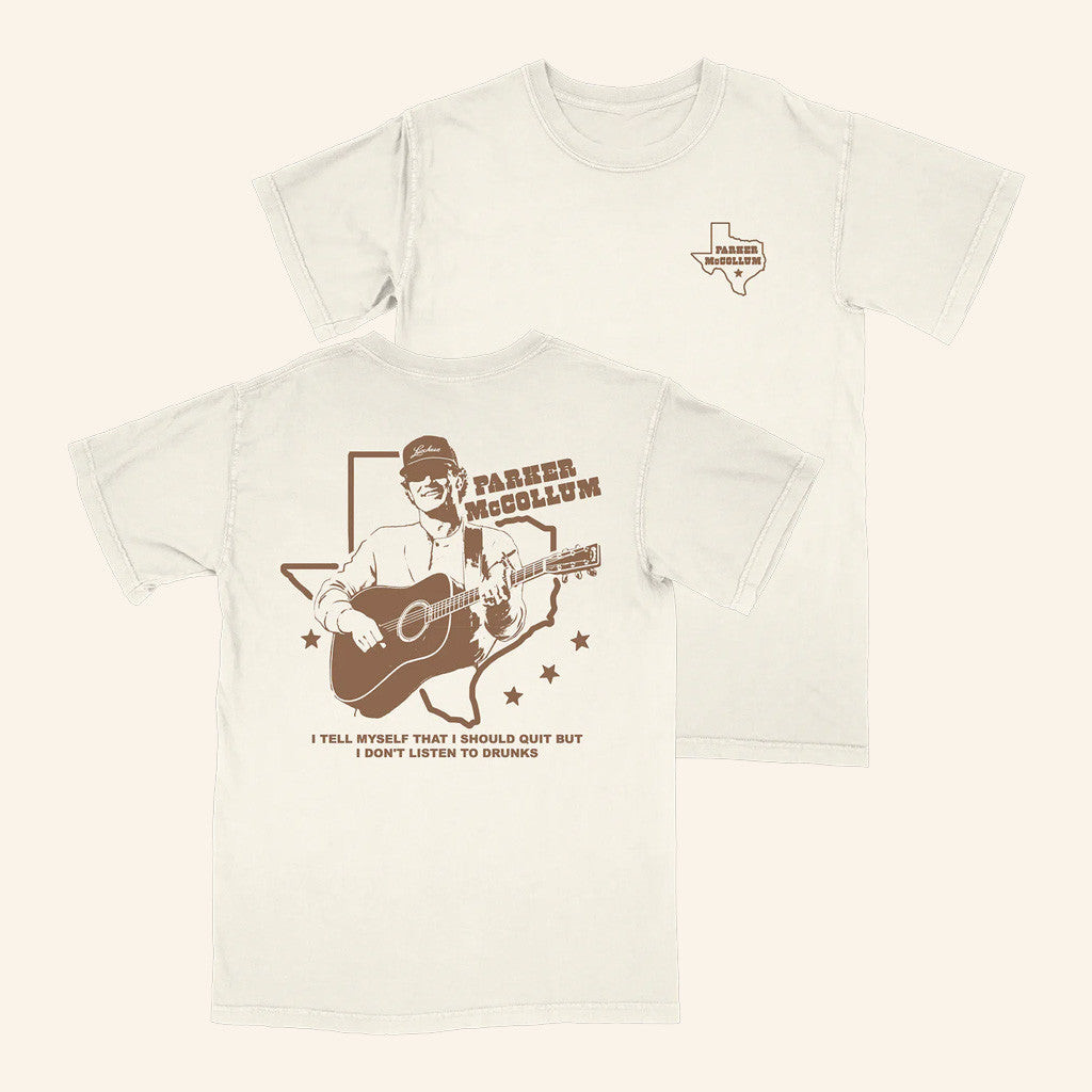Parker McCollum Merch Tour 2025 I Don't Listen To Drunks T-Shirt Gifts For Fans