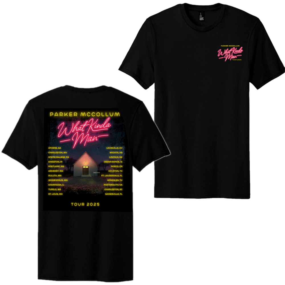 Parker Mccollum Merch What Kinda Man Tour 2025 T-Shirt Mother's Day Gifts For Wife