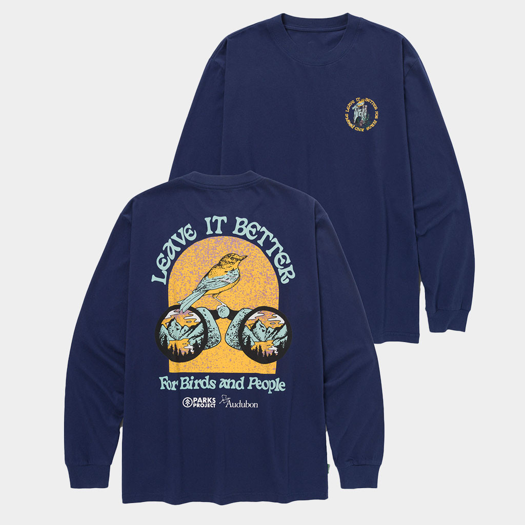 Parks Project Merch Parks Project X Audubon Long Sleeve T-Shirt Birthday Gift Ideas For Him