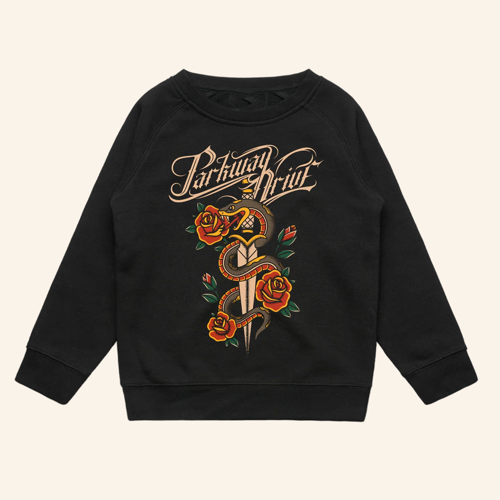 Parkway Drive Rock Merch Snake And Dagger Sweatshirt Gifts For Music Fans