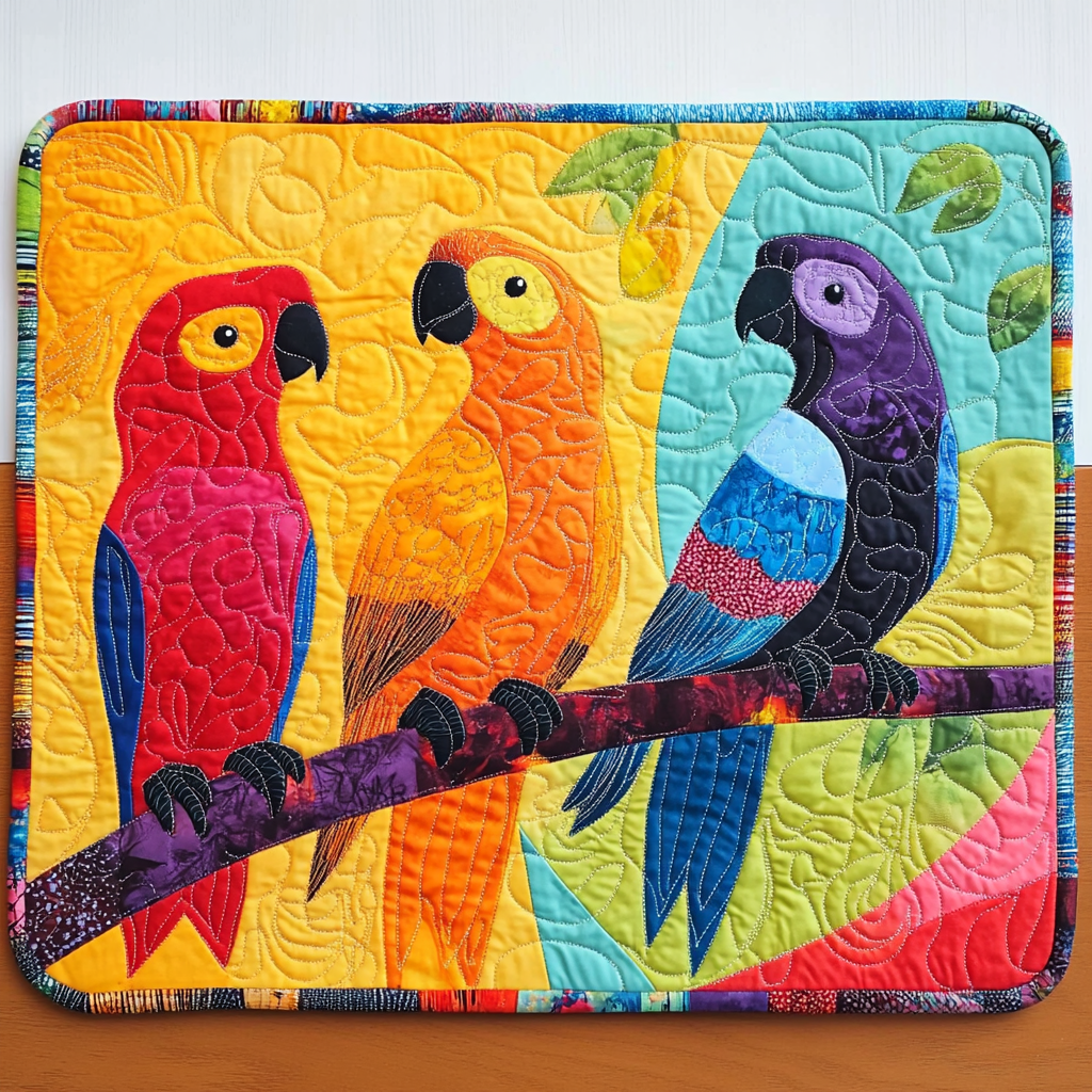 Parrot Quilted Placemat Placemats For Round Table Meaningful Gifts For Dad Birthday