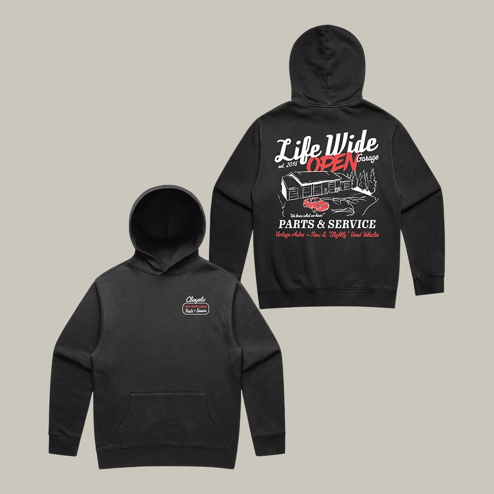Parts And Service CBoystv Hoodie Life Wide Open Apparel CBoystv Lover Gift