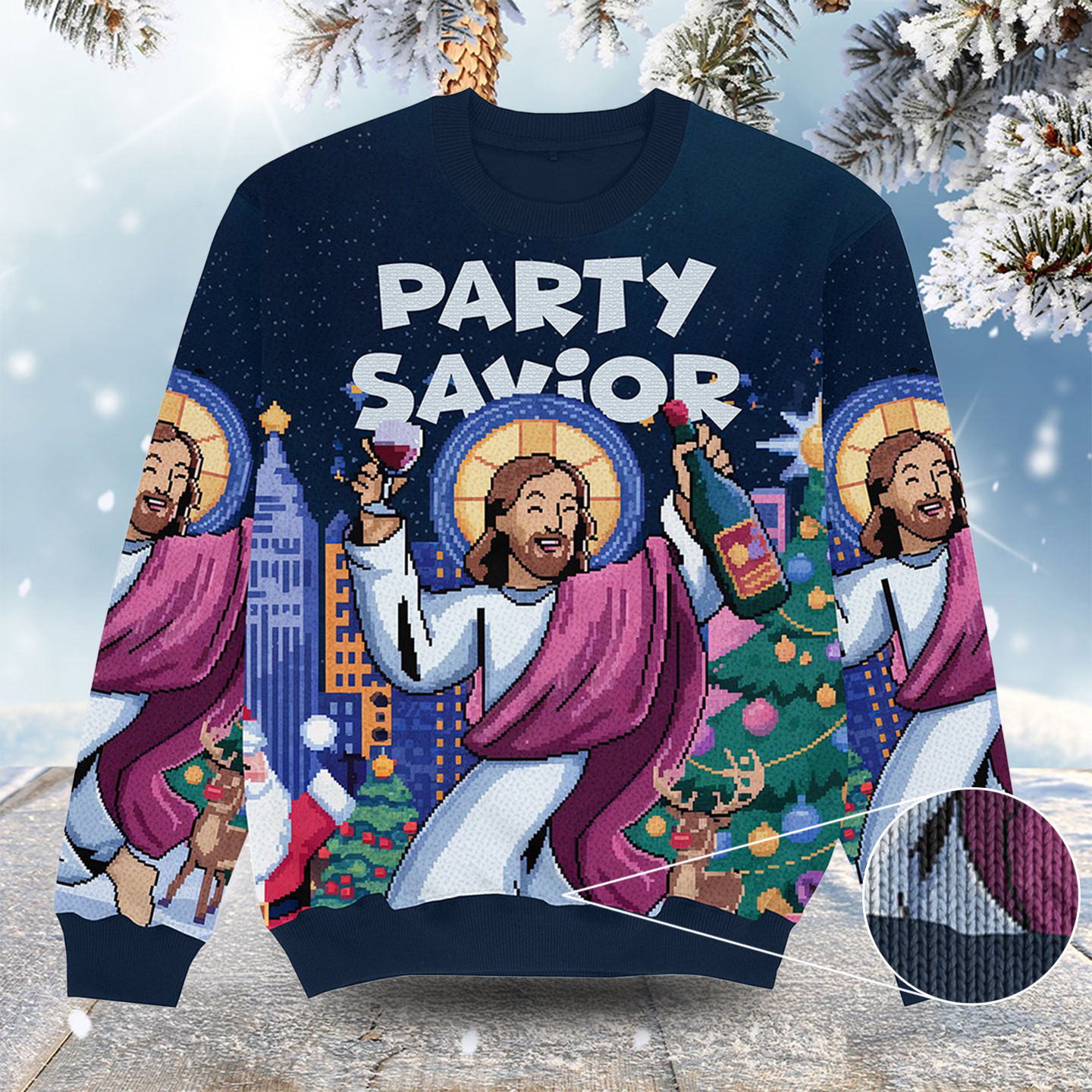 Party Savior Christmas Ugly Sweater Cute Xmas Apparel Christmas Gifts For Older Brother