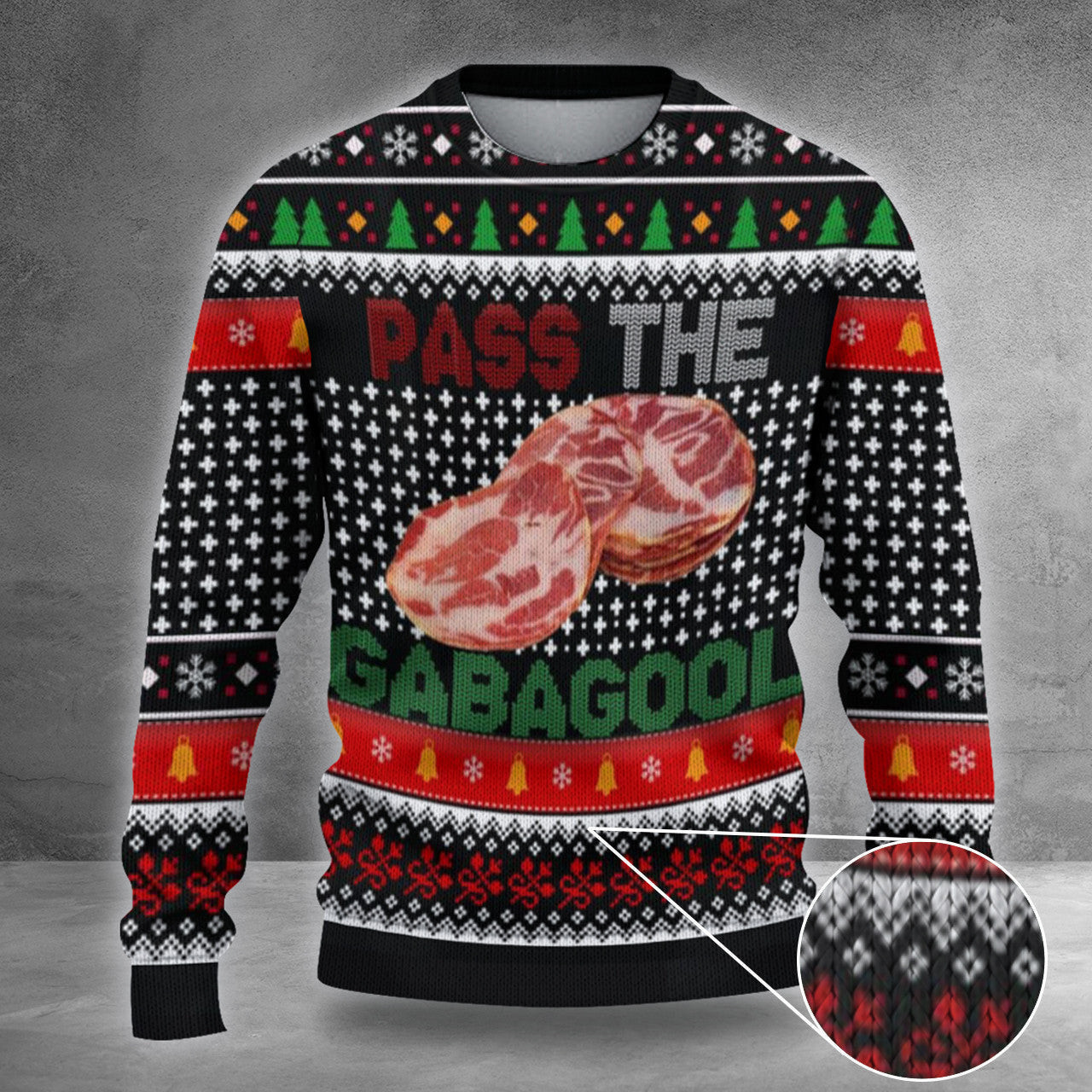 Pass The Gabagool Christmas Sweater Funny Xmas Sweaters Men Women Gifts Pass The Gabagool Christmas Sweater Funny Xmas Sweaters Men Women Gifts
