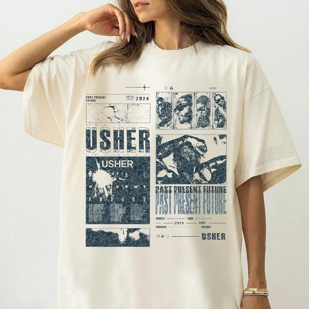 Past Present And Future Usher T-Shirt Unique Gifts For Music Lovers