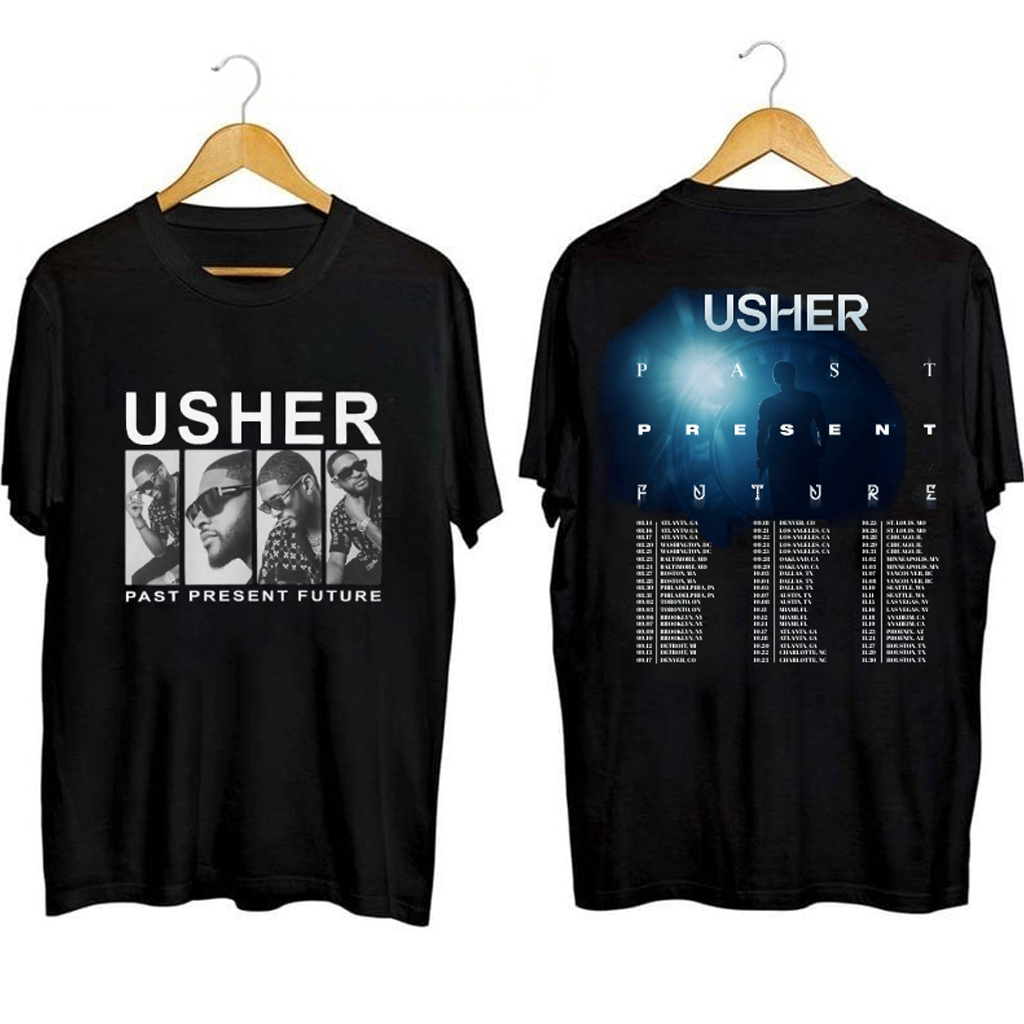 Past Present Future Usher Tour Shirt Usher Merch Gifts For Music Lovers