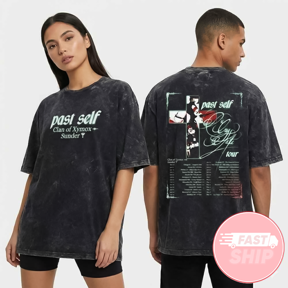 Past Self Die Cry Hate North American Tour 2026 ft Clan Of Xymox And Sunder Poster Washed T-Shirt