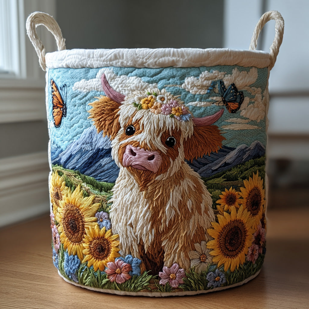Pasture Highland Quilted Laundry Basket Must-Have Home Essential