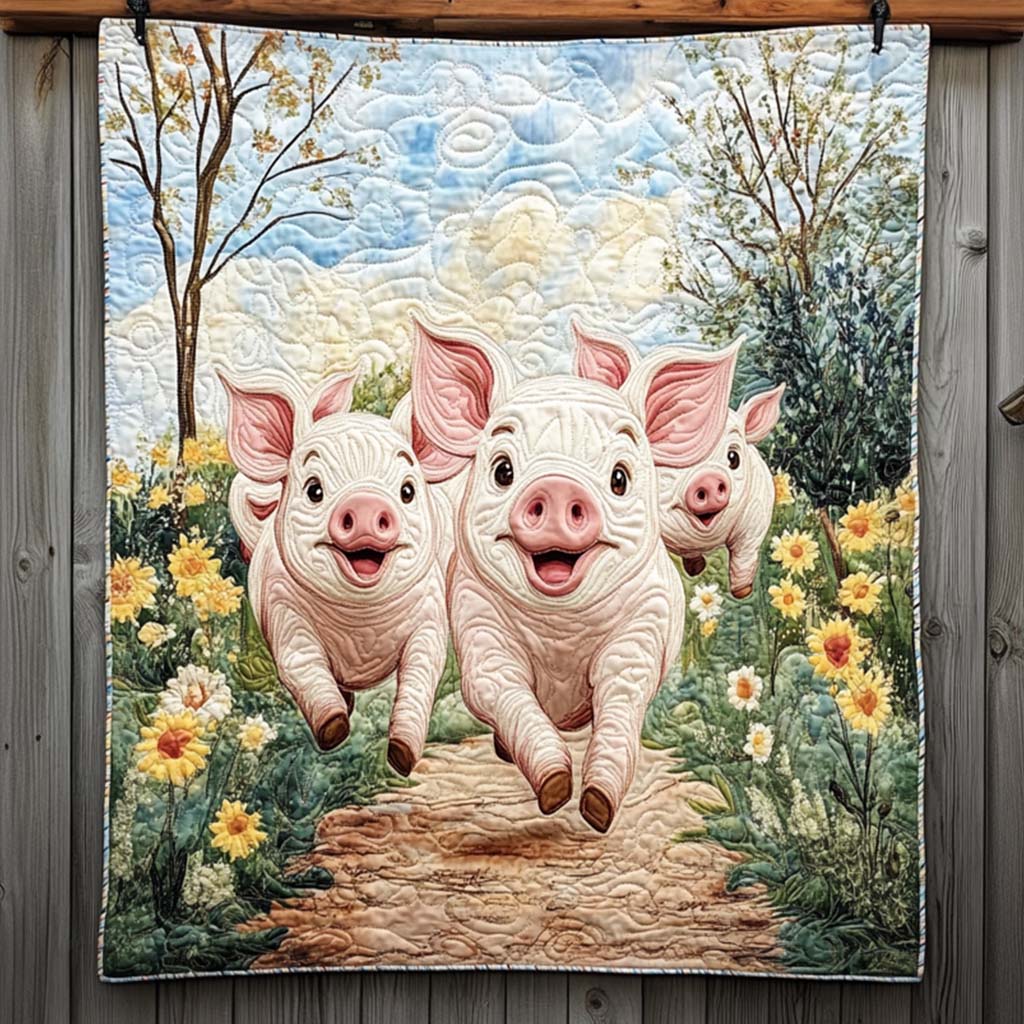 Pasture Pals Quilted Blanket Cute Christmas Blankets