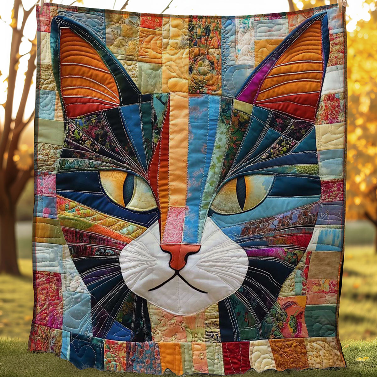 Patchwork Cat Quilt Blanket Best Throw Blanket Best Presents For Cat Lovers