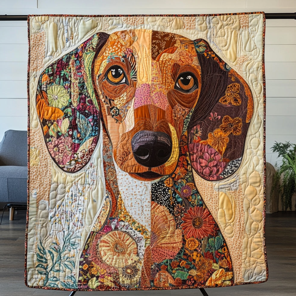 Patchwork Dachshund Quilt Blanket Luxury Throw Blankets Perfect Father's Day Gifts