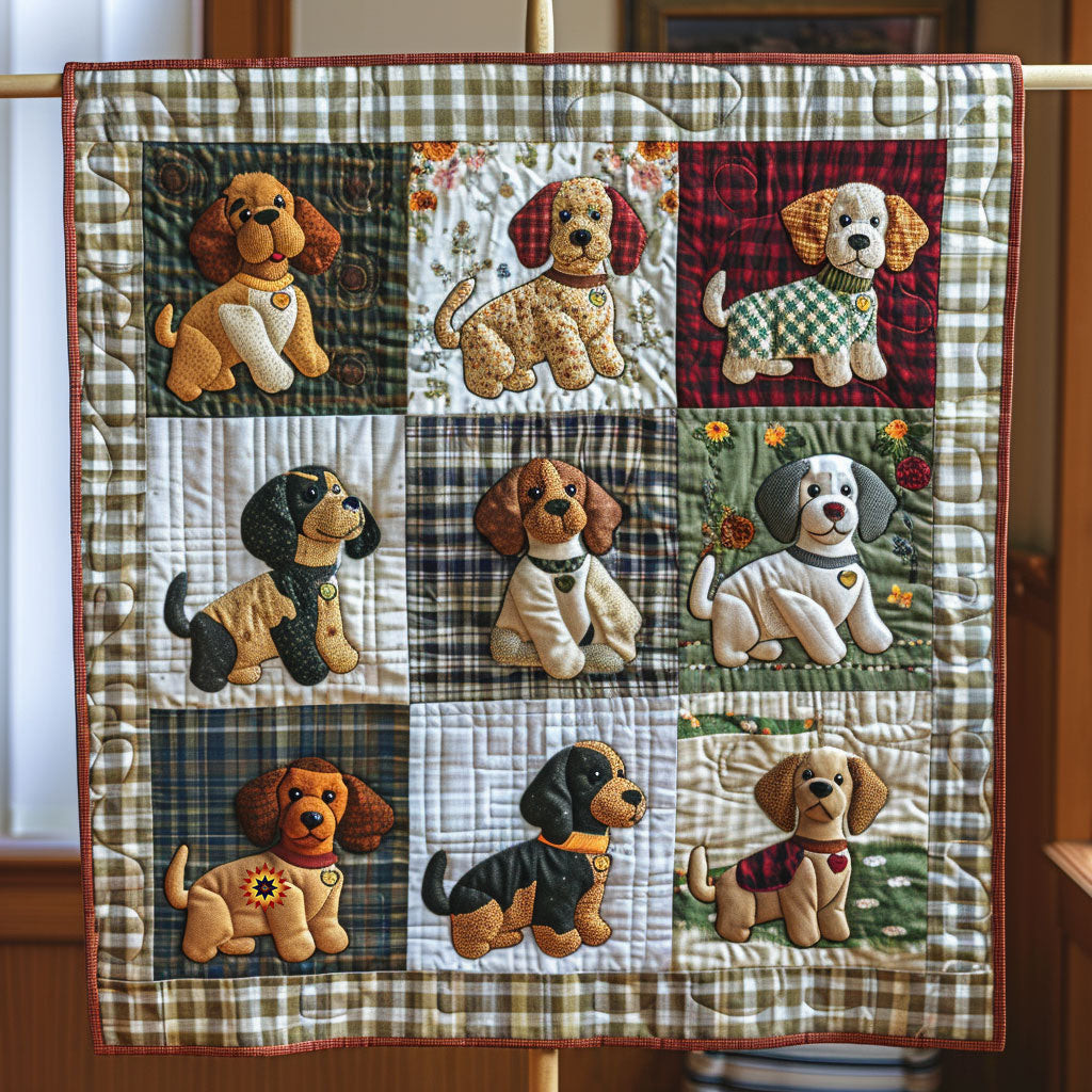 Patchwork Dog Holiday Xmas Quilt Blanket Christmas Gift Ideas For Her