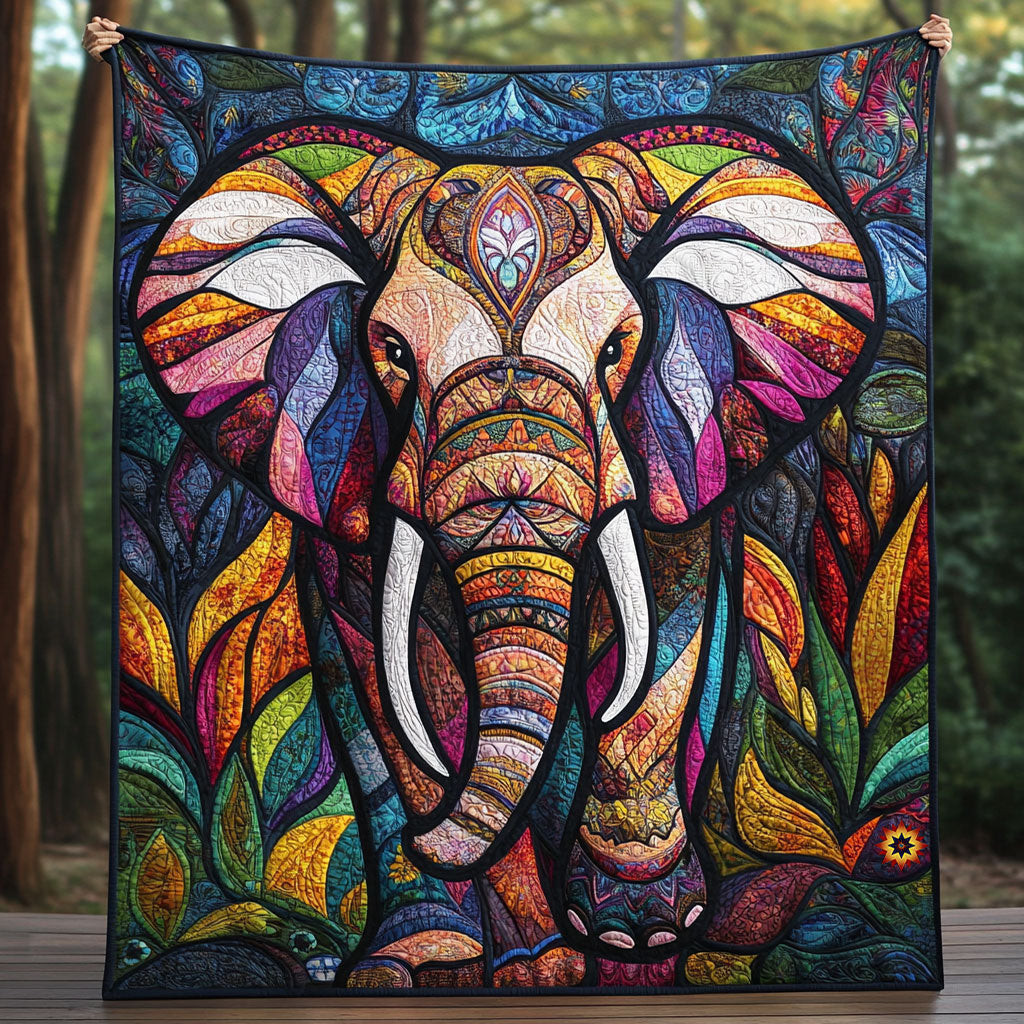Patchwork Elephant Holiday Xmas Quilt Blanket Christmas Gift Ideas For Her