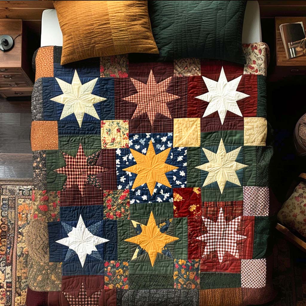 Patchwork Glory Quited Bedding Set Lightweight Duvet Cover Set for Year-Round Comfort