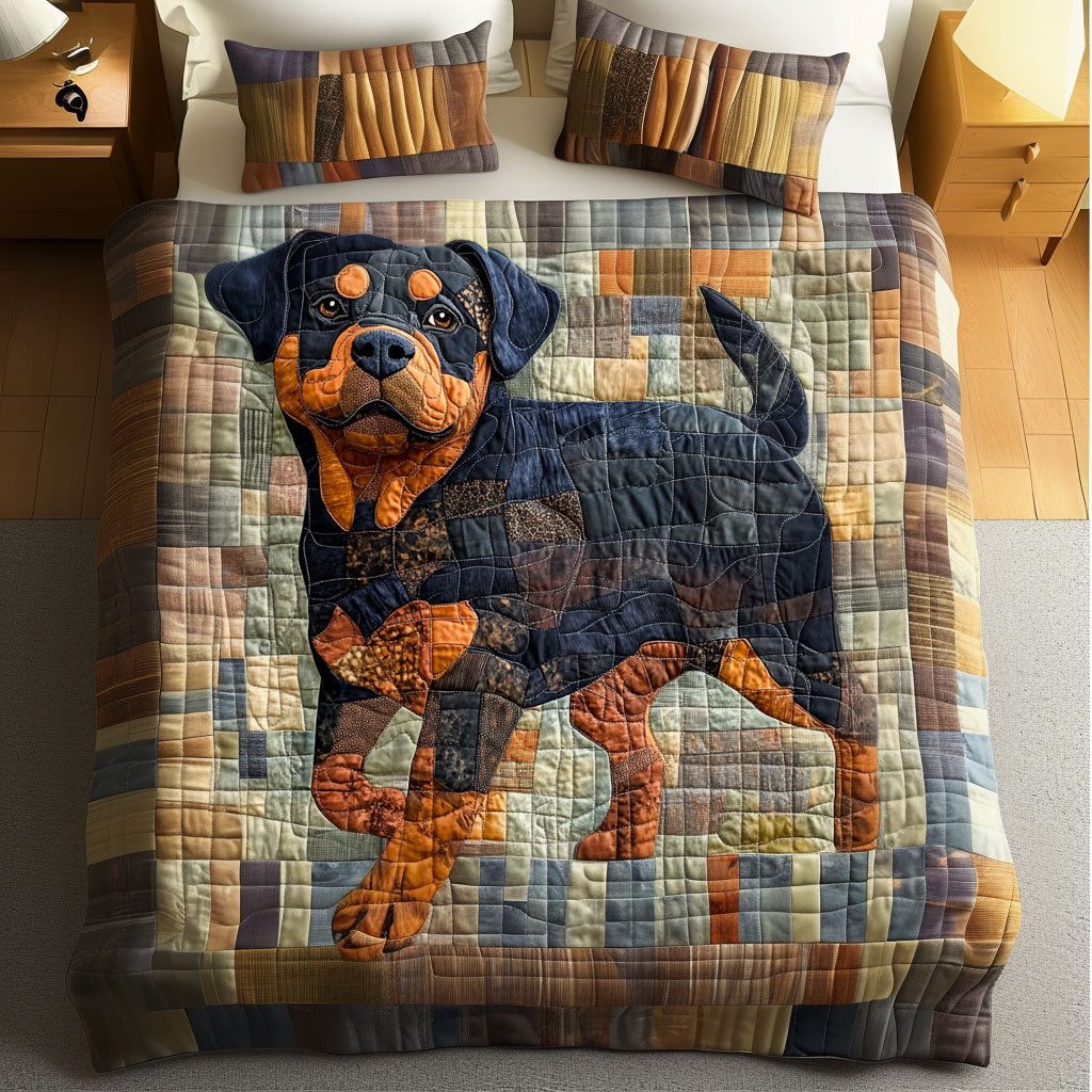 Patchwork Paws Quilt Quilted Bedding Set Classic Bedding Set That Enhances Your Sleep Space