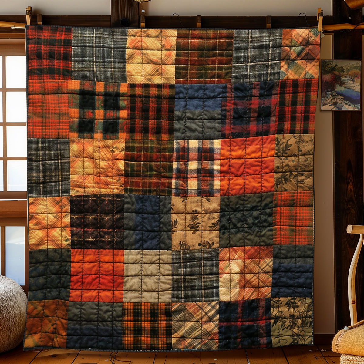 Patchwork Quilt Blanket Sofa Throws Holiday Gifts For Grandma