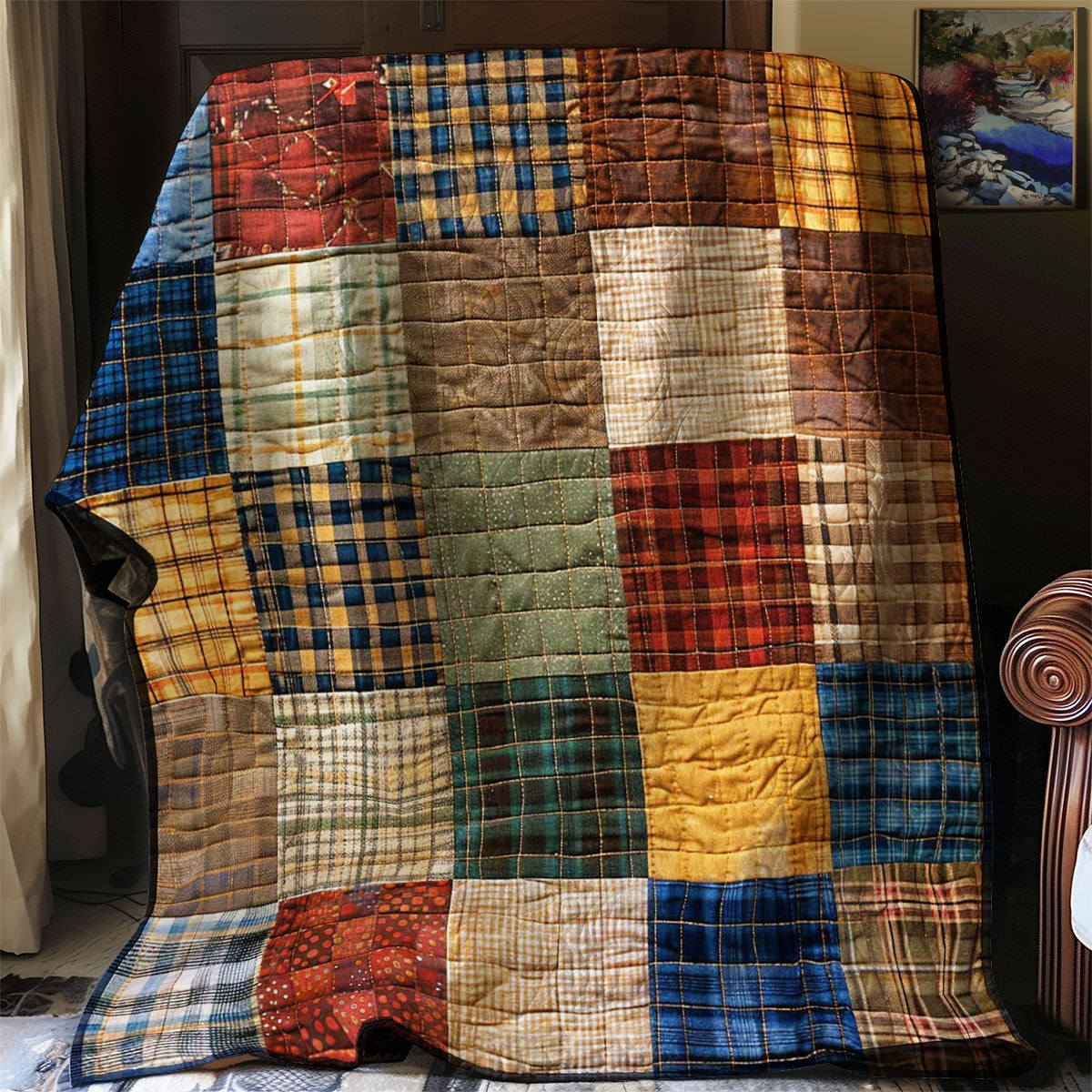 Patchwork Quilt Blanket Throws For Couch Cute Mothers Day Gifts