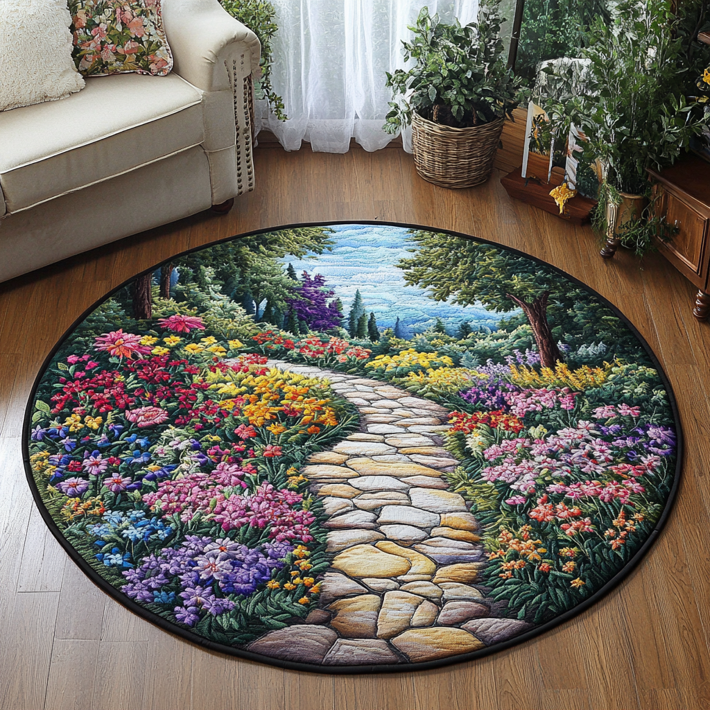 Pathway to Quilted Round Mat Entrance Way Ideas X Mas Tree Skirt
