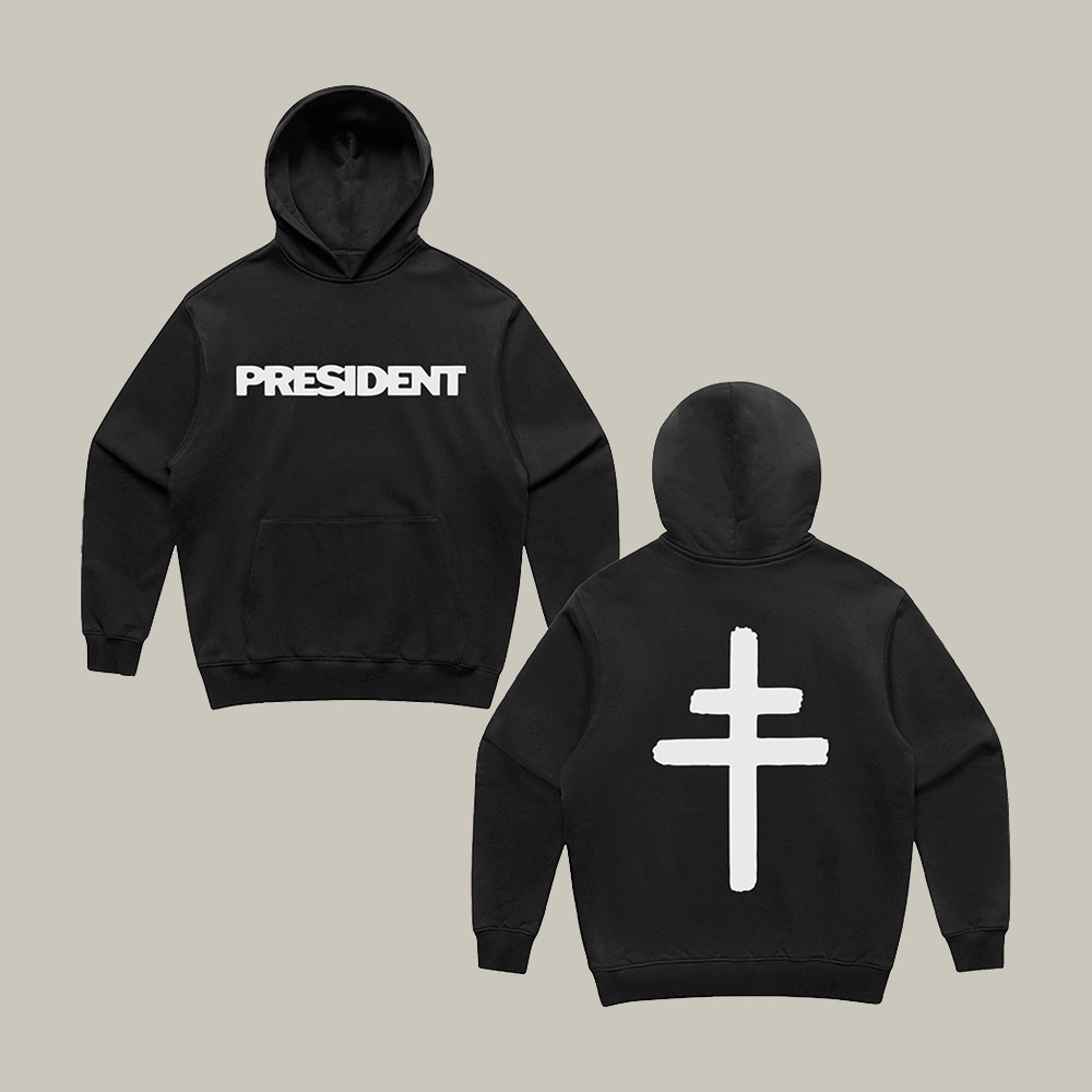 Patriarchal Cross PRESIDENT Hoodie Music Concert Apparel Best Present For Fans