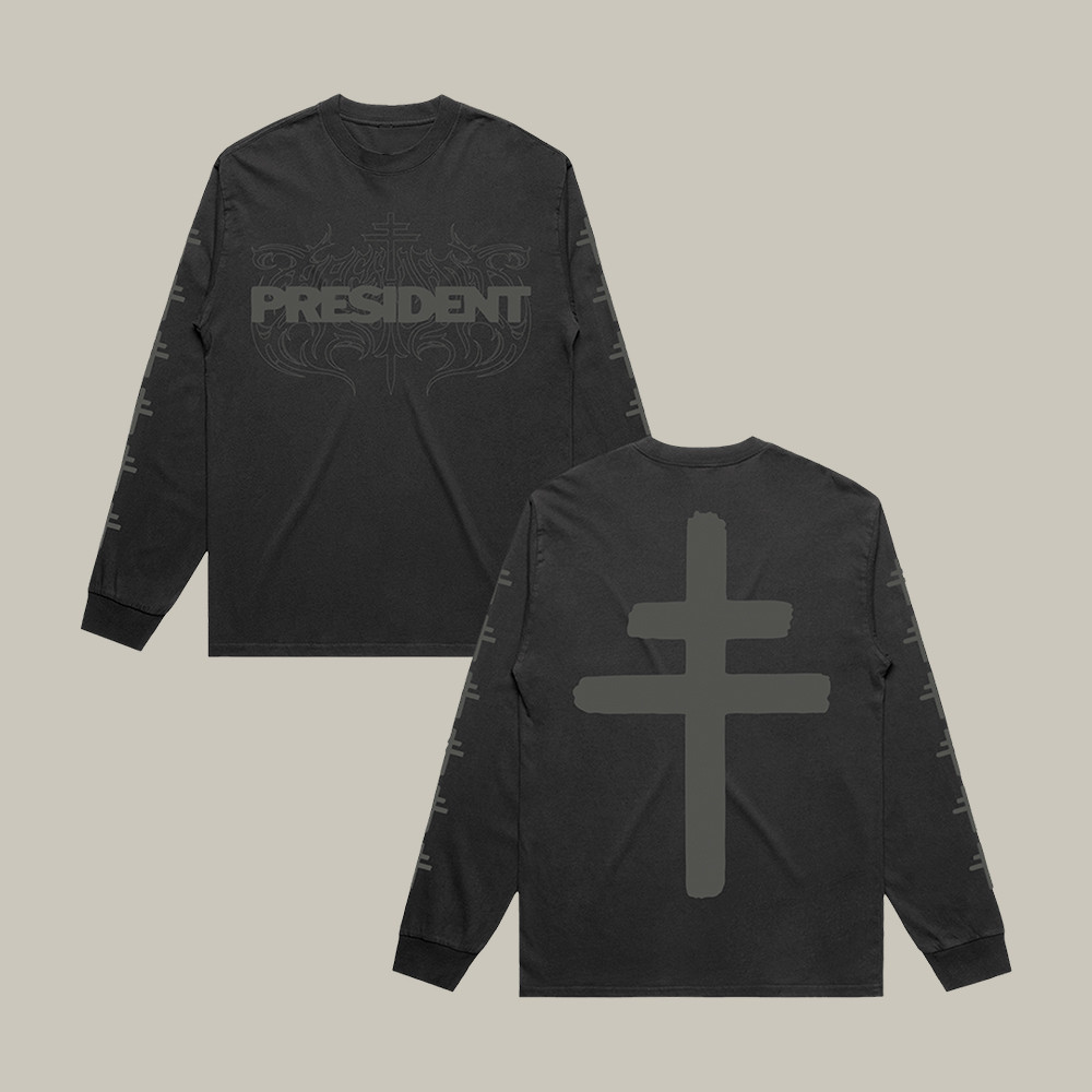 Patriarchal Cross PRESIDENT Long Sleeve Shirt Music Apparel Cool Gift For PRESIDENT Fans
