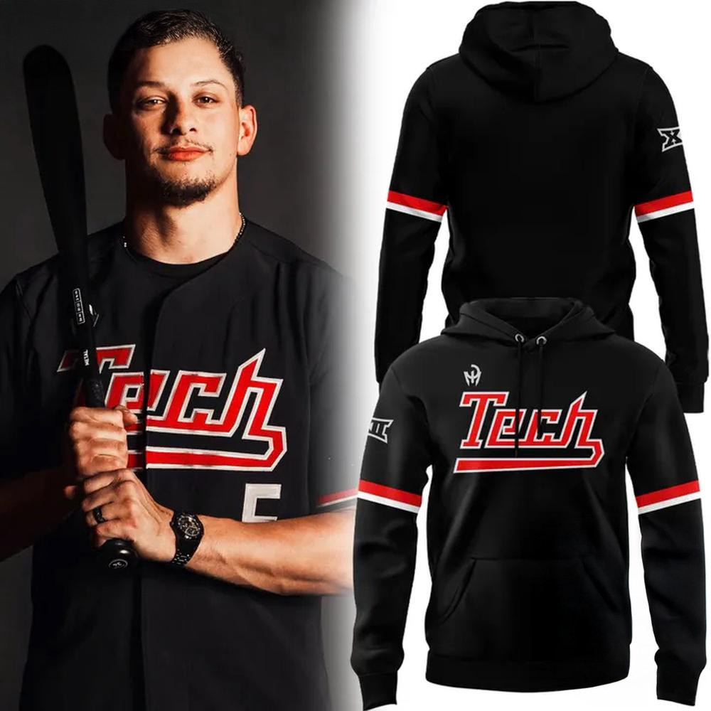 Patrick Mahomes x Texas Tech Red Raiders Baseball Special 2025 Hoodie Gift For Basketball Lover
