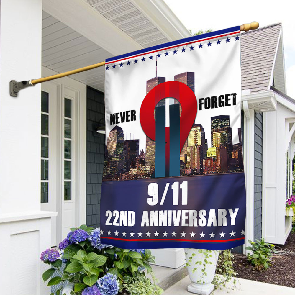 Patriot Day 911 Never Forget 22nd Anniversary Flag