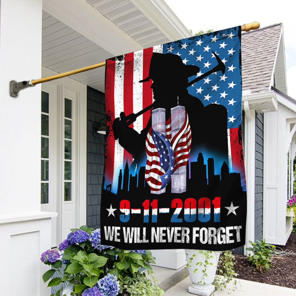 Patriot Day We Will Never Forget 911 American Flag