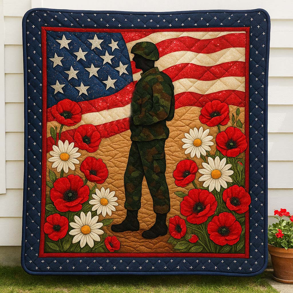 Patriot Ground Quilted Blanket Best Throw Blanket Best Patriotic Gifts