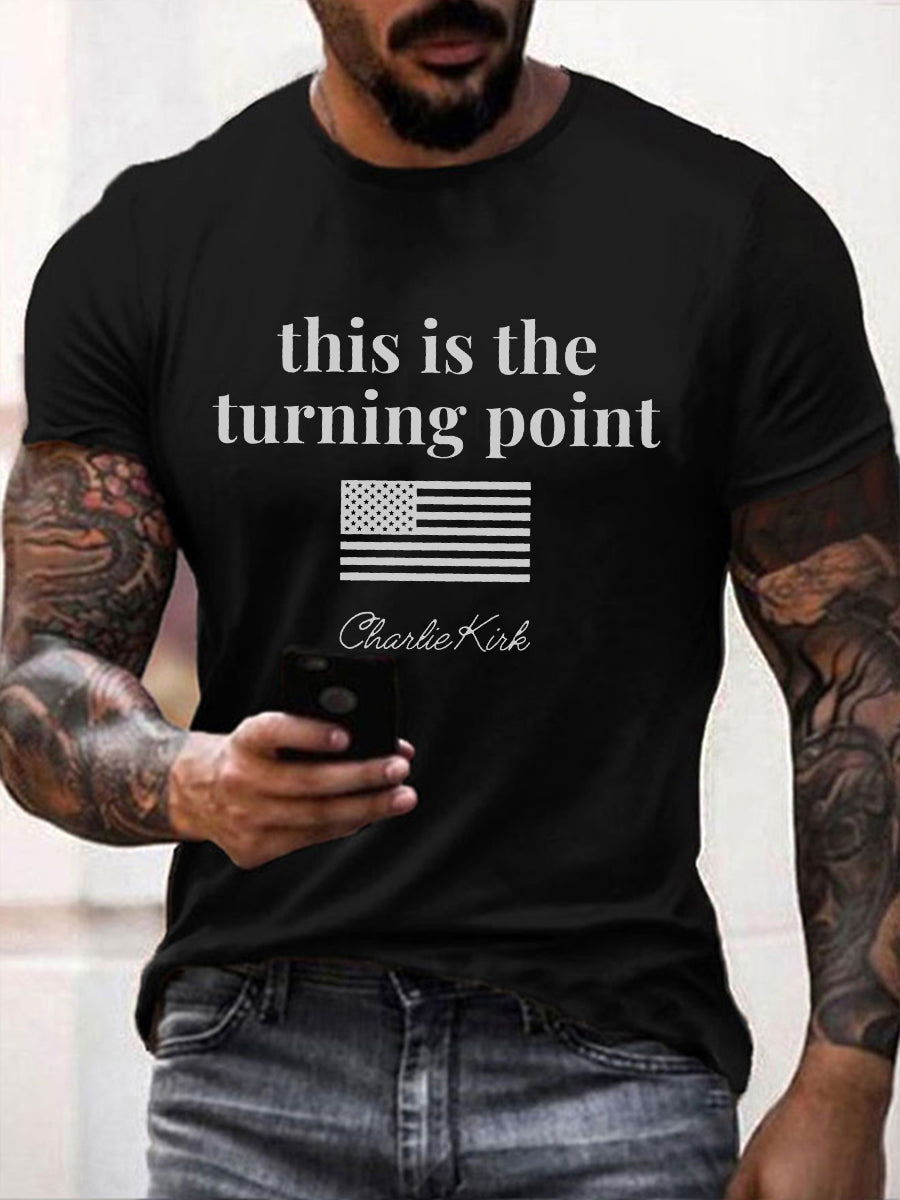 Patriot T Shirt Black Charlie Kirk Merch Store