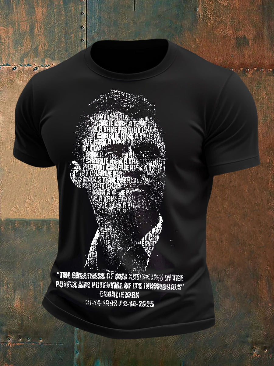 Patriot T Shirt Black The Charlie Kirk Show Merch