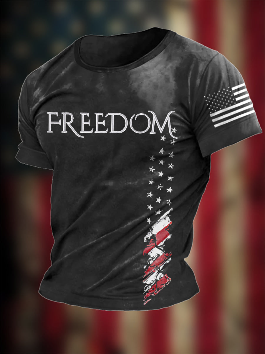 Patriot T Shirt Black Tpusa Freedom Merch