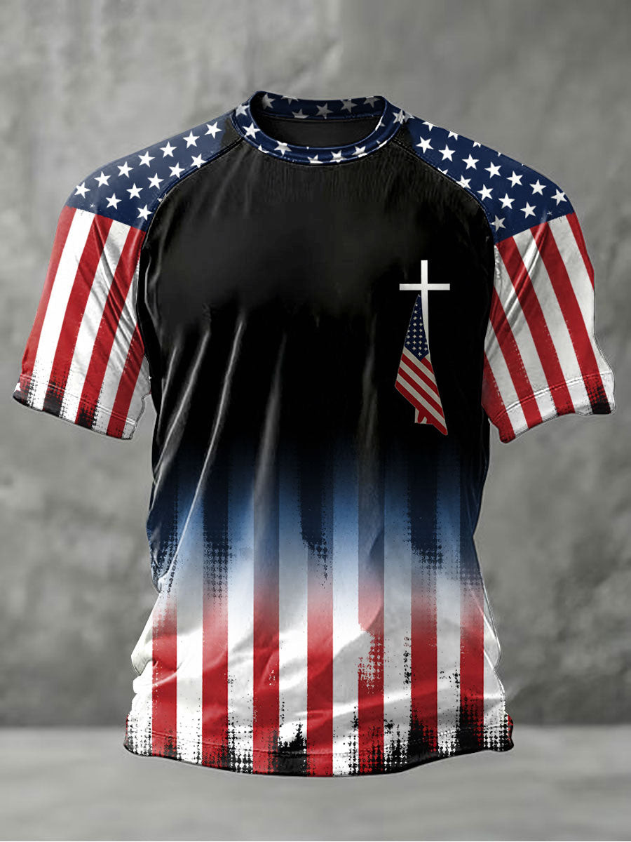Patriotic America Flag T-Shirt 4th Of July Shirt Perfect For Independence Day