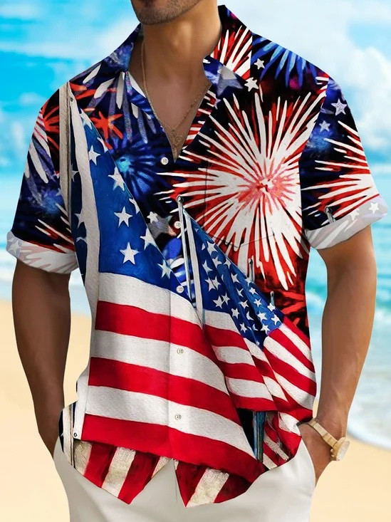 Patriotic American Flag Hawaiian Shirt 250 Years Of Freedom Clothing Gift For Patriots