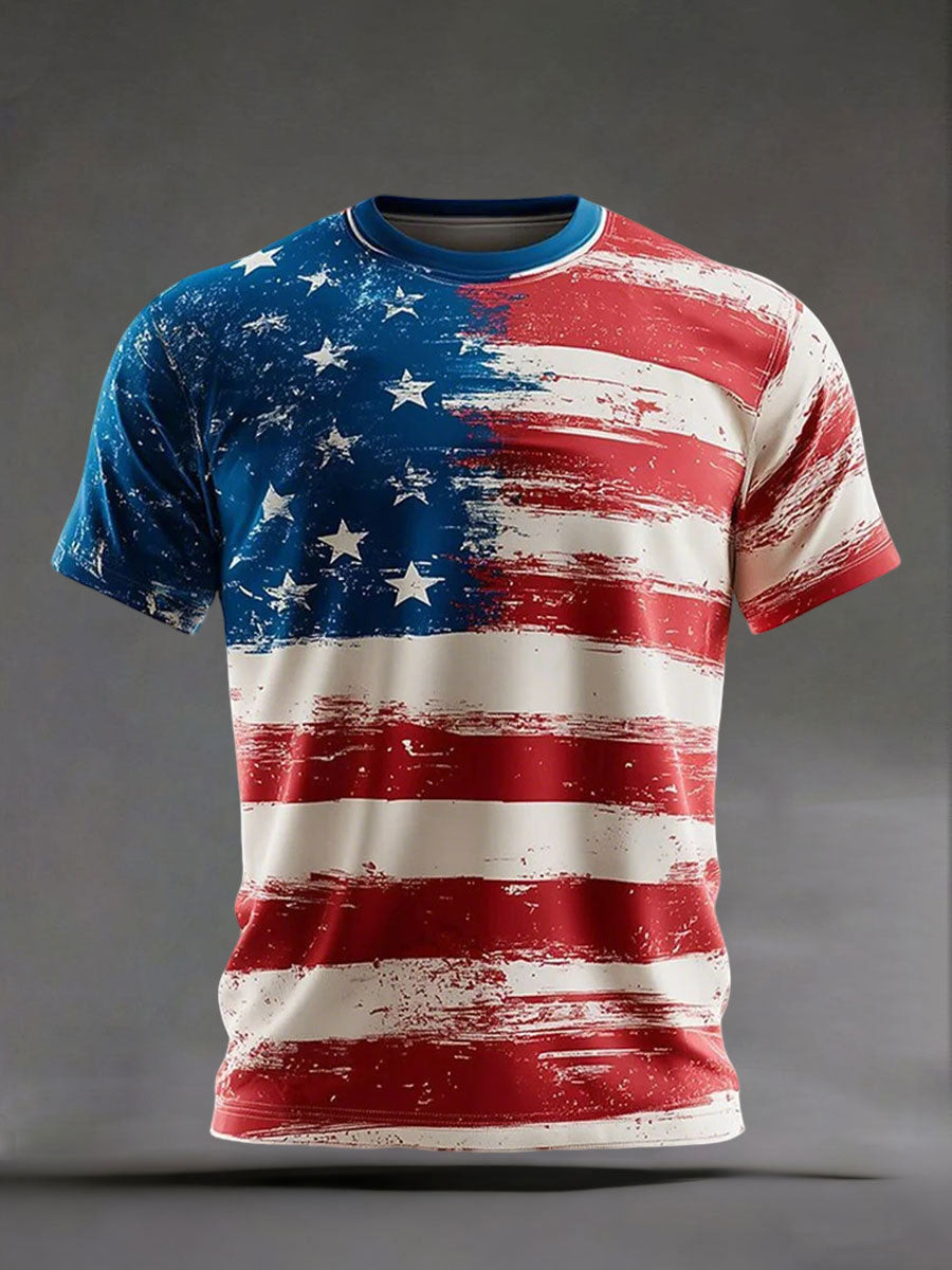 Patriotic American Flag T-Shirt 4th Of July Clothing Gift For Brother