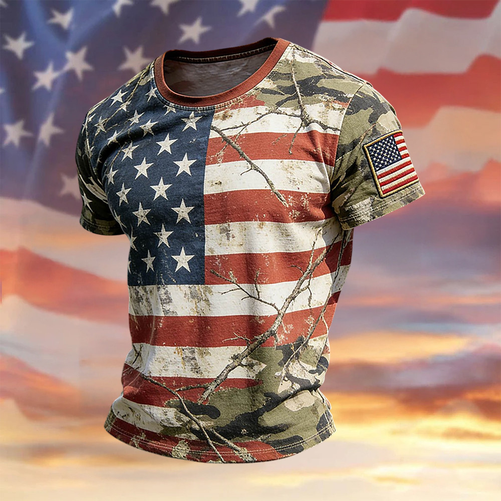 Patriotic American Flag Vintage T-Shirt America's 250th Anniversary Clothes Present For Patriots