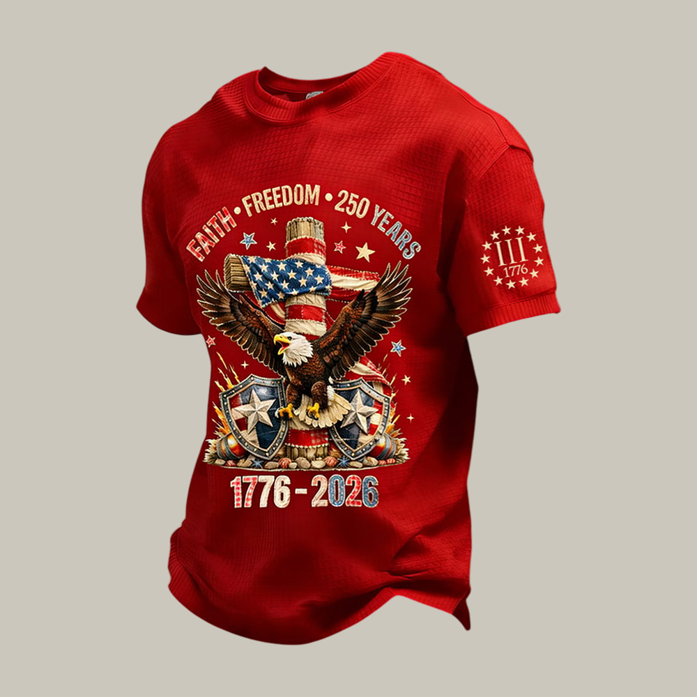 Patriotic Eagle America 250th Anniversary T-Shirt 1776 2026 Merch Gift For Brothers