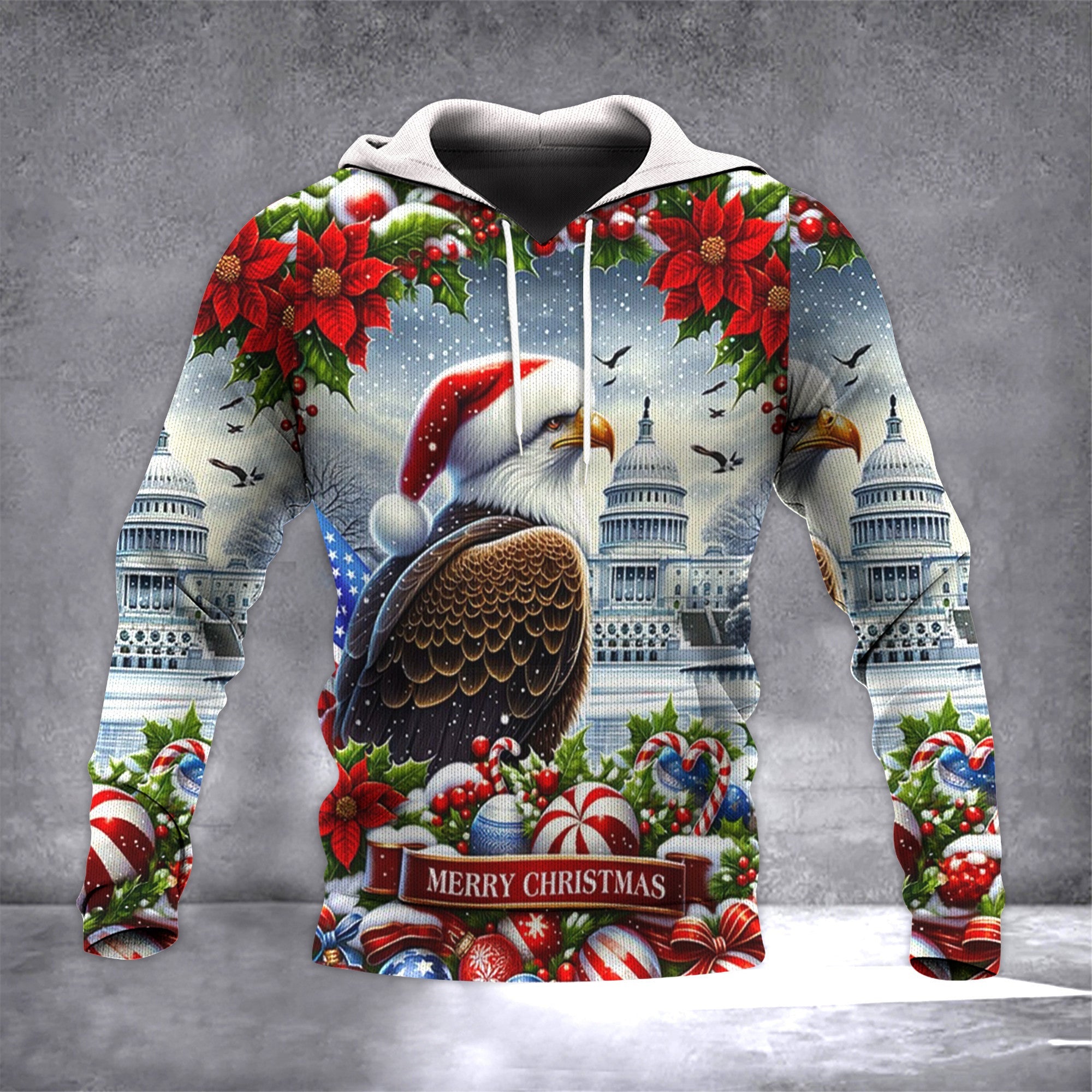 Patriotic Eagle Christmas Hoodie Merry Xmas Sweater Christmas Gifts For Boyfriend Patriotic Eagle Christmas Hoodie Merry Xmas Sweater Christmas Gifts For Boyfriend