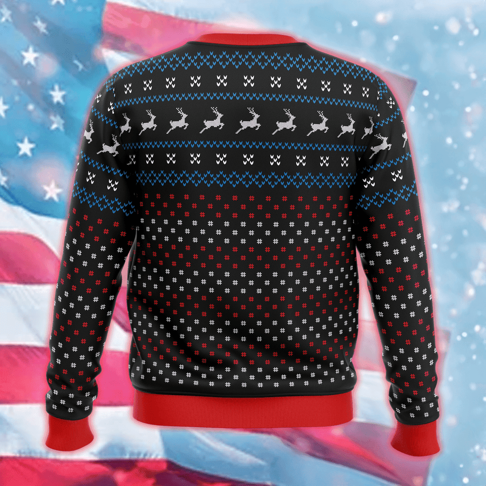 Patriotic Eagle Ugly Christmas Sweater Ugly Holiday Sweater Gifts For Patriots