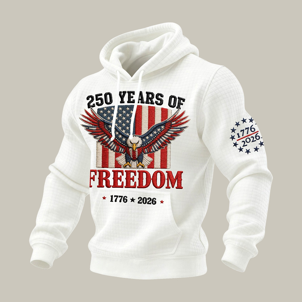 Patriotic Eagle US 250 Years Of Freedom 1776 2026 Hoodie July 4 Outfits Present For Him