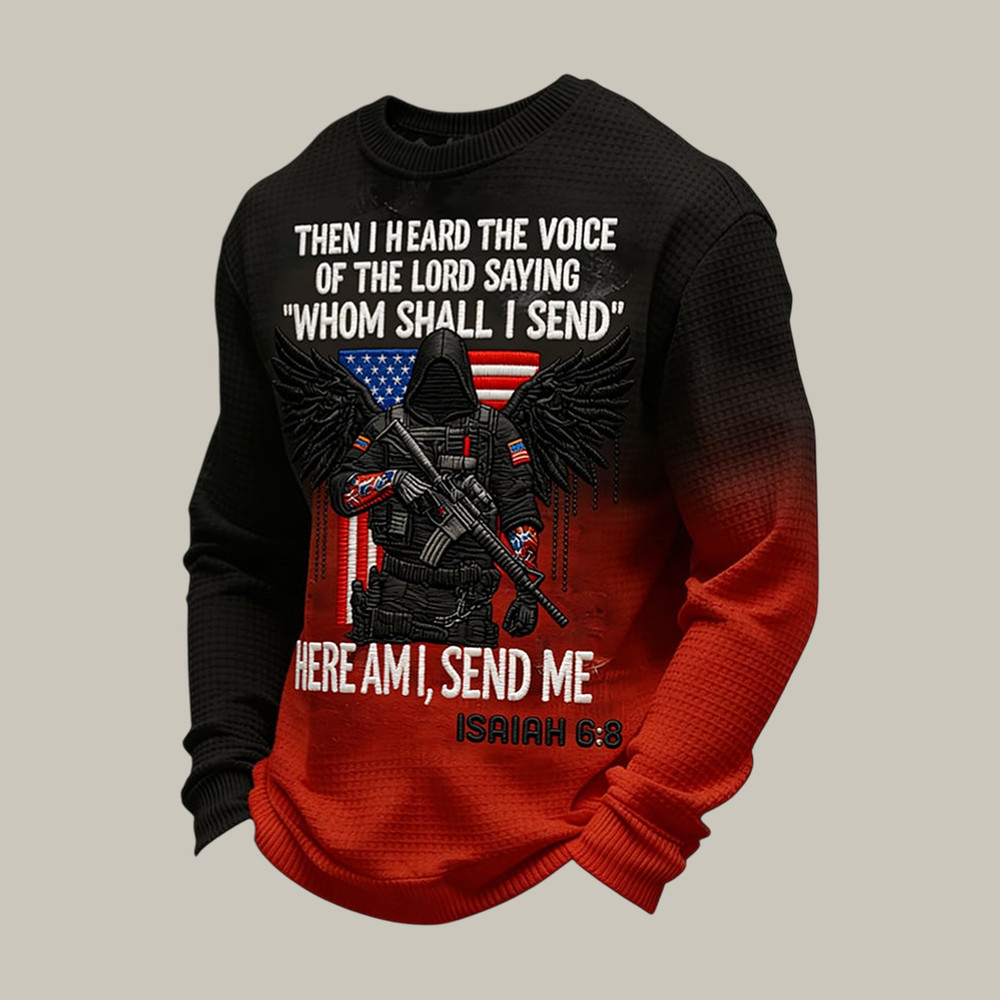 Patriotic Faith Baed Long Sleeve Shirt Bible Verse Apparel Christian Gift Ideas