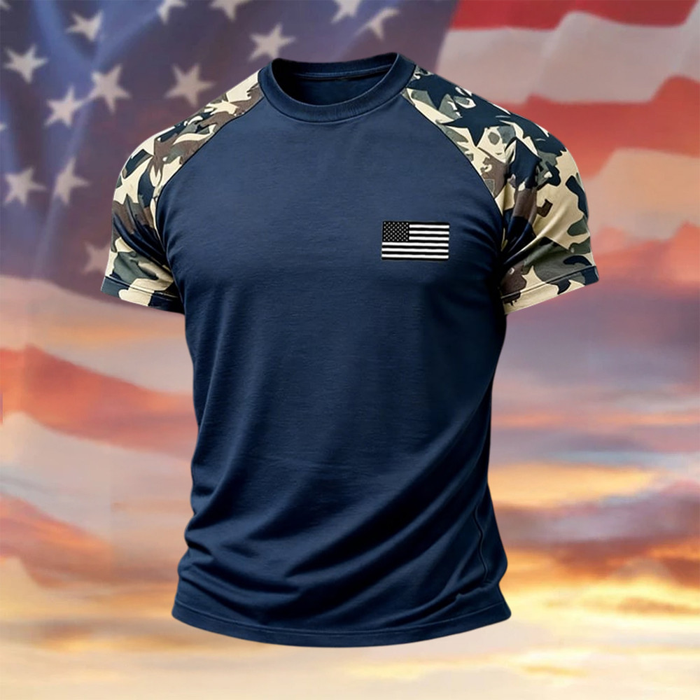 Patriotic Graphic American Flag T-Shirt America's 250th Birthday Clothes Present For Husband